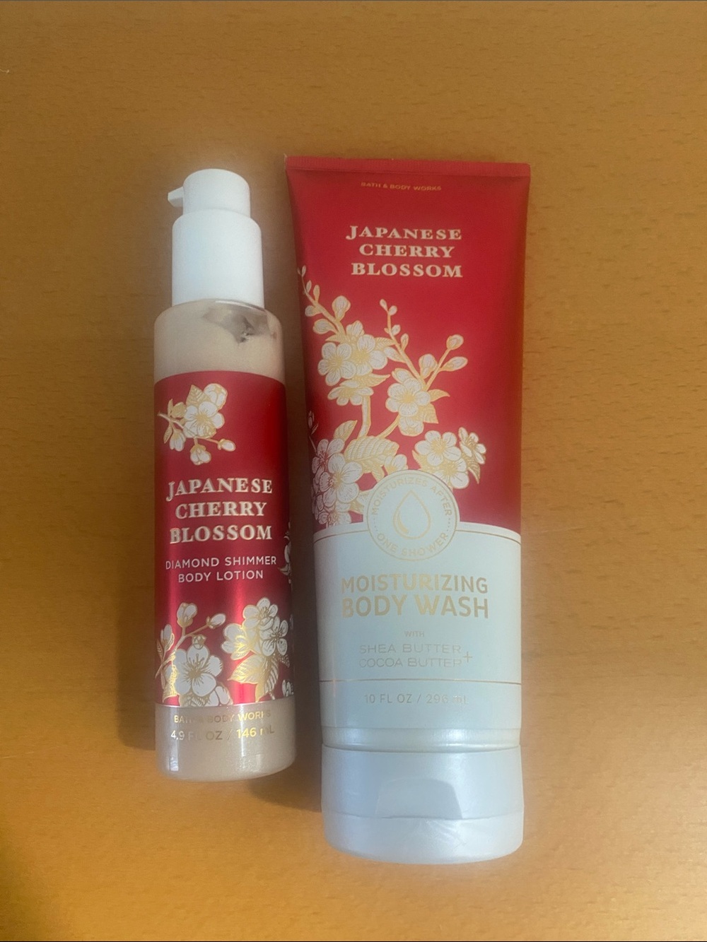 Bath & Body Works Japanese Cherry Blossom Body Wash & Shimmer lotion new! 🌺